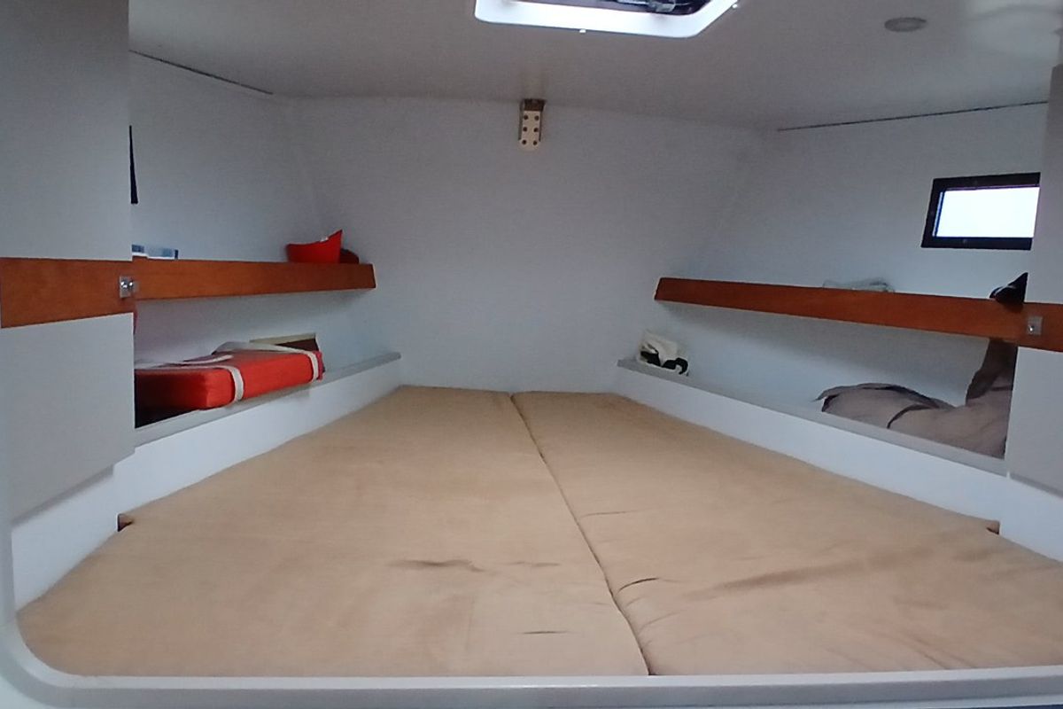 Cabin on Yume, a RM Yachts RM 10.60 sailboat at Saint-Cast-le-Guildo, France