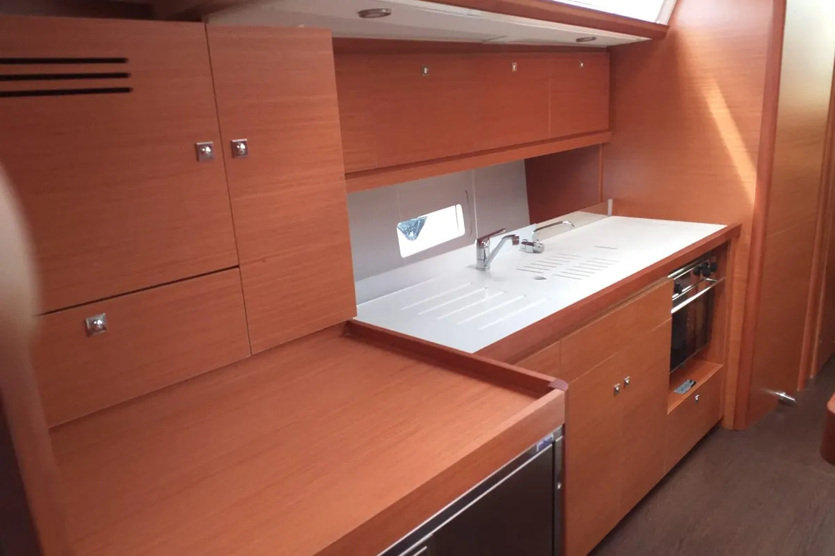 Galley of Fenera, a Dufour 430 sailboat at Općina Medulin, Croatia