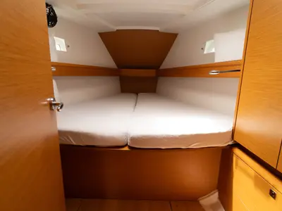 Cabin on ORESTIS, a Jeanneau Sun Odyssey 449 sailboat at Municipal Unit of Lefkada, Greece