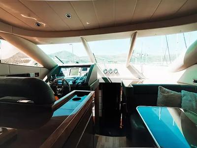 Cockpit of Premium, a Elegance 60 Fly yacht at Općina Pakoštane, Croatia