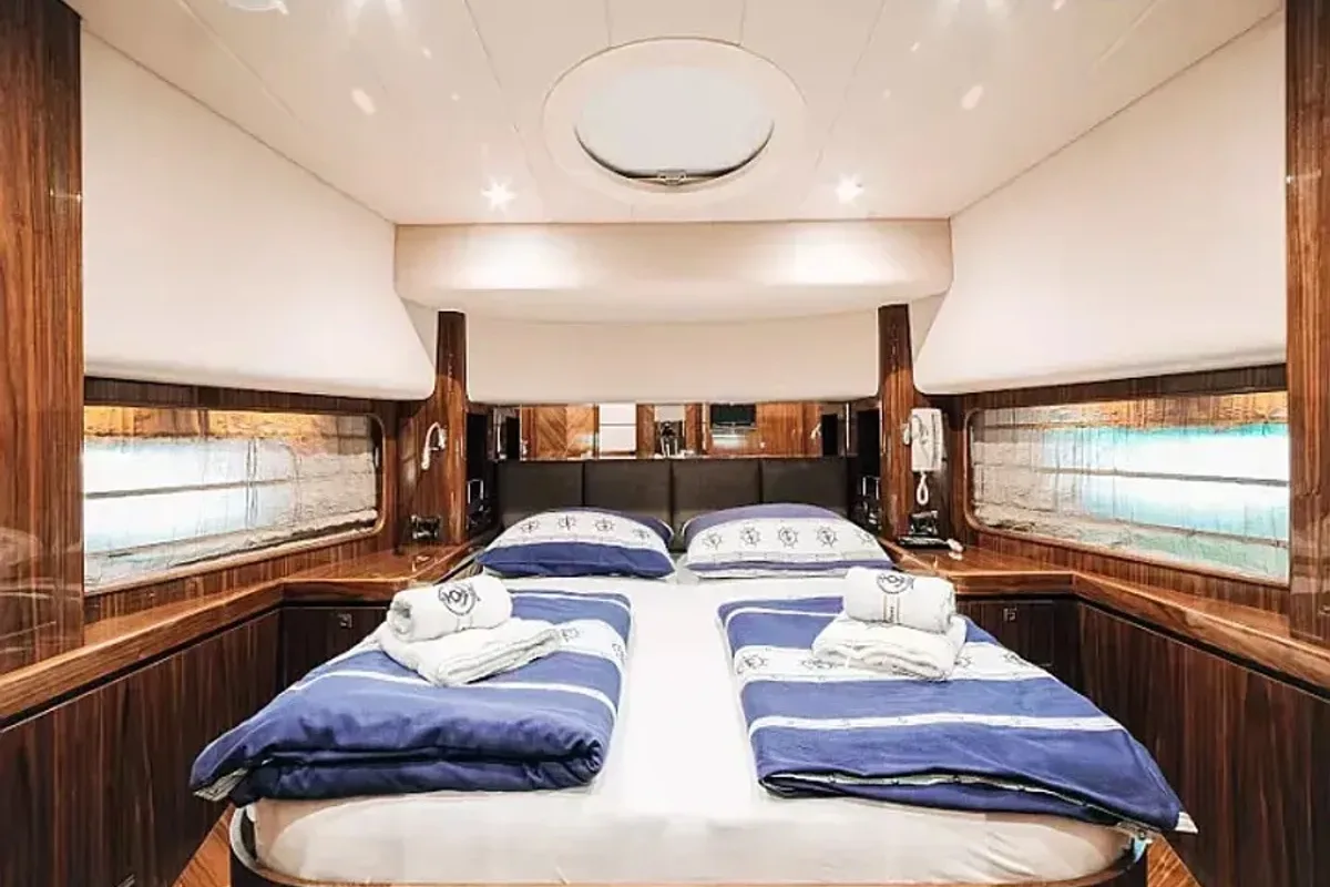 Cabin on Premium, a Elegance 60 Fly yacht at Općina Pakoštane, Croatia