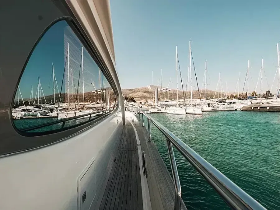 Deck of Premium, a Elegance 60 Fly yacht at Općina Pakoštane, Croatia