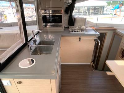 Galley of Idefix, a Fountaine Pajot Lucia 40 catamaran at Općina Rogoznica, Croatia