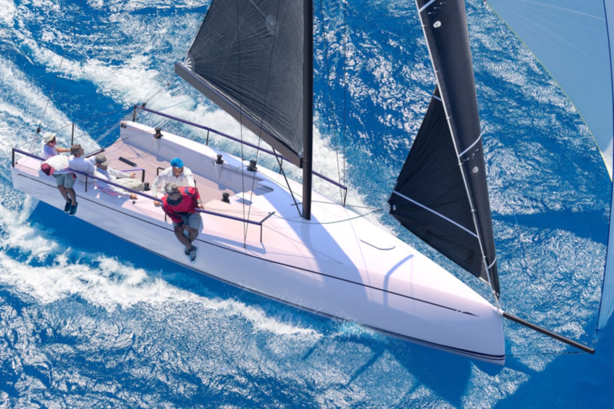 Exterior view of 002, a Nautor ClubSwan 36 sailboat at Split, Croatia