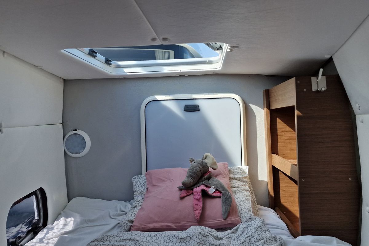 Cabin on Vaiana, a Lagoon 40 catamaran at Punat, Croatia
