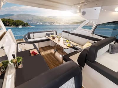 Skyfall, a Bavaria SR41 yacht at Punat, Croatia