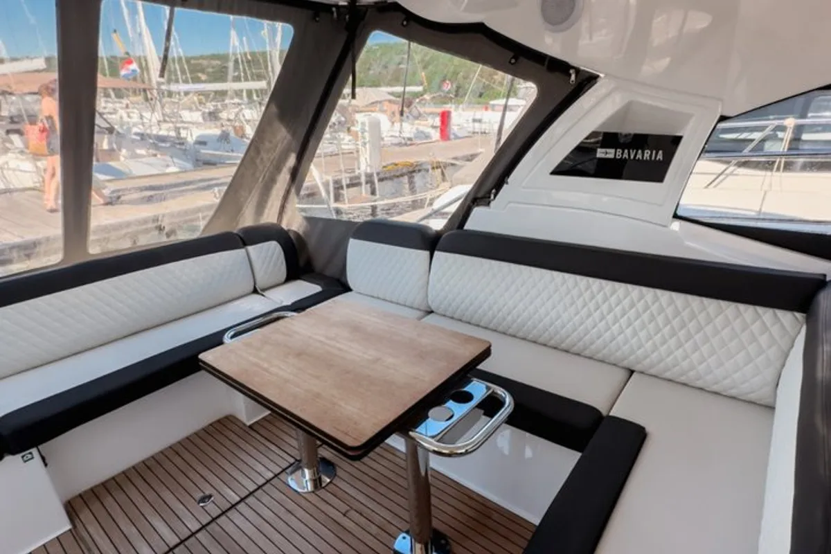 Skyfall, a Bavaria SR41 yacht at Punat, Croatia