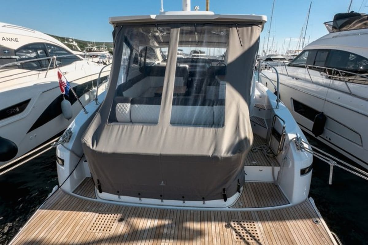 Skyfall, a Bavaria SR41 yacht at Punat, Croatia