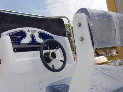 Cockpit of Dory - Blue, a Gulet Blumax 19 Pro motorboat at Livorno, Italy