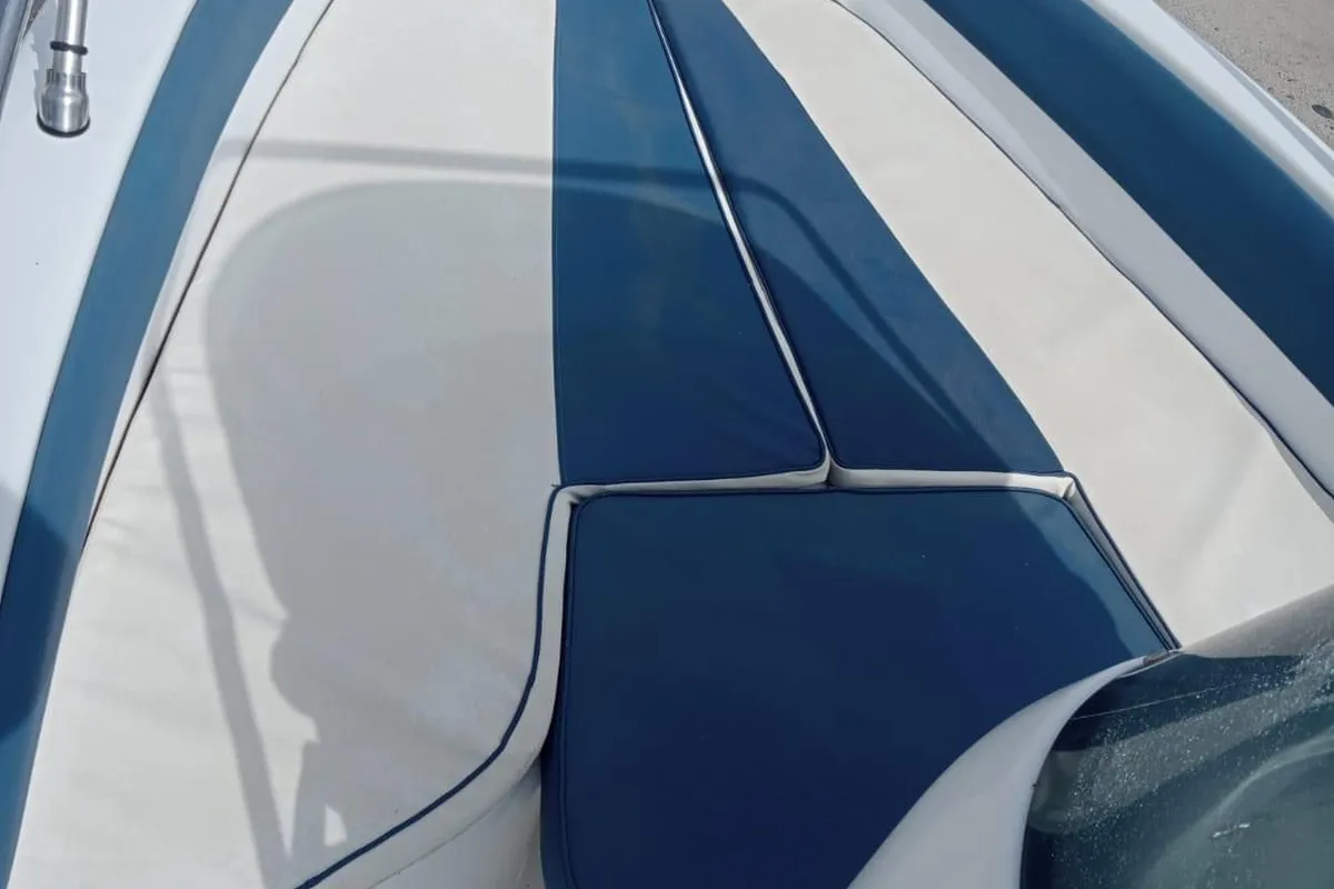 Deck of Dory - Blue, a Gulet Blumax 19 Pro motorboat at Livorno, Italy