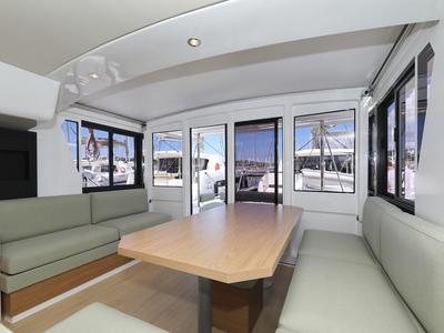 Galley of Mademoiselle, a Bali 4.2 catamaran at Općina Rogoznica, Croatia