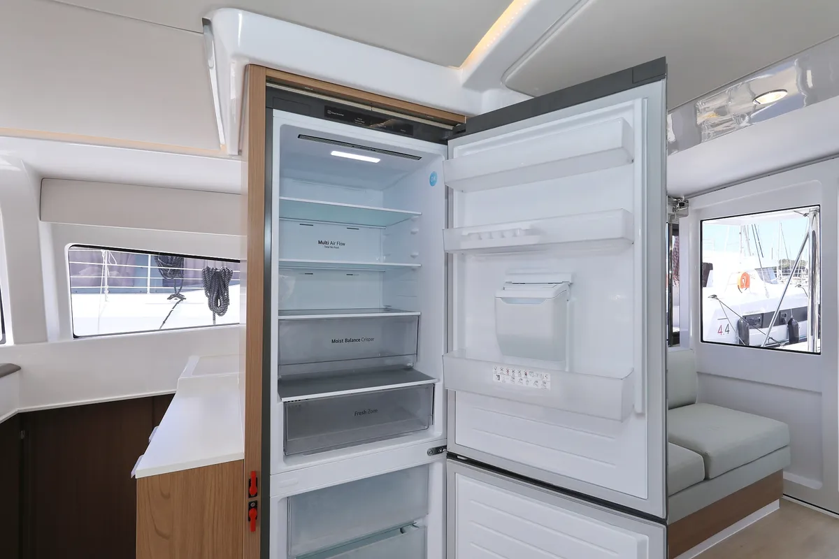 Galley of Mademoiselle, a Bali 4.2 catamaran at Općina Rogoznica, Croatia