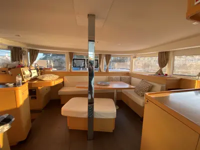 Salon of MAGAN 1 WATER MAKER - PANNELS , a Lagoon 42 catamaran at Capo d'Orlando, Italy