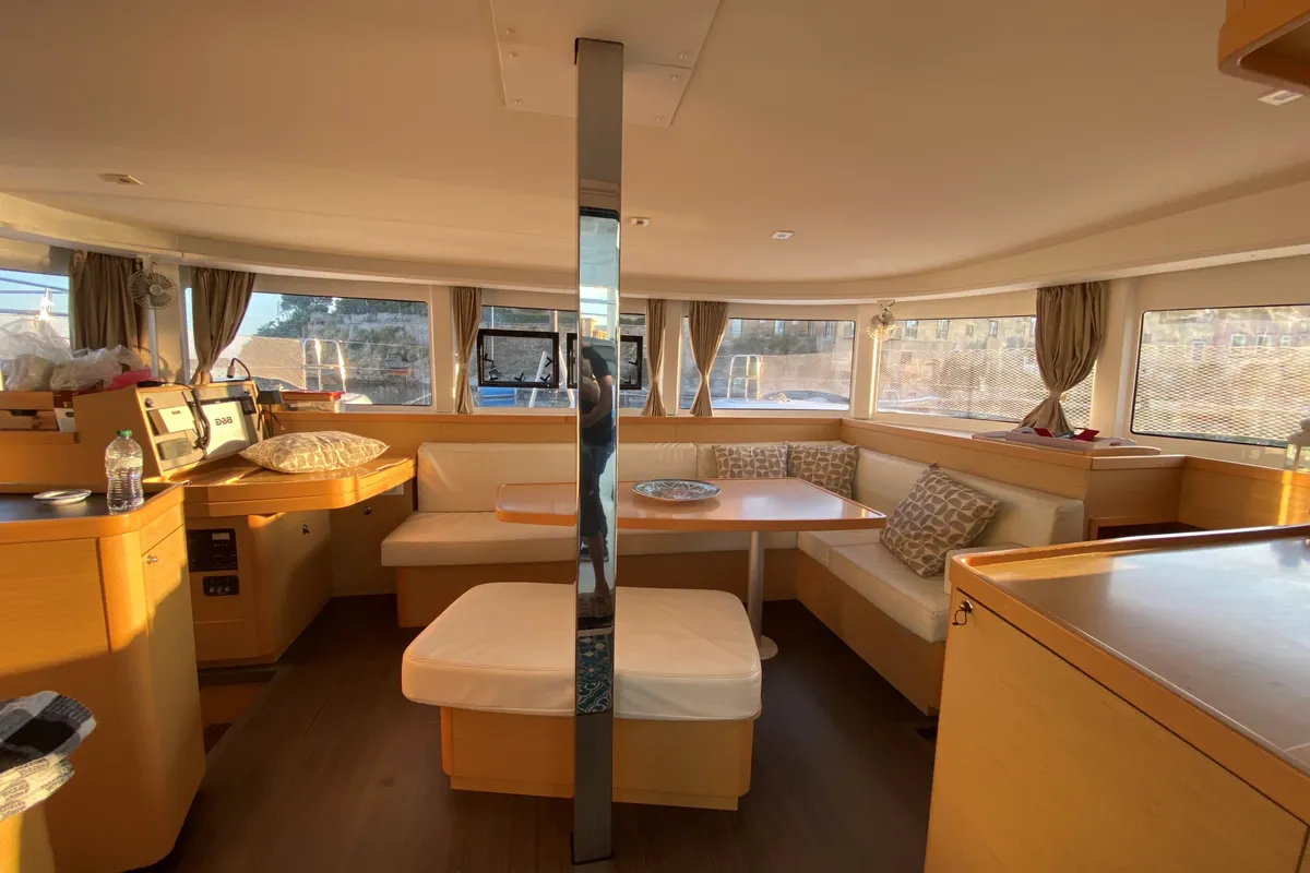 Salon of MAGAN 1 WATER MAKER - PANNELS , a Lagoon 42 catamaran at Capo d'Orlando, Italy