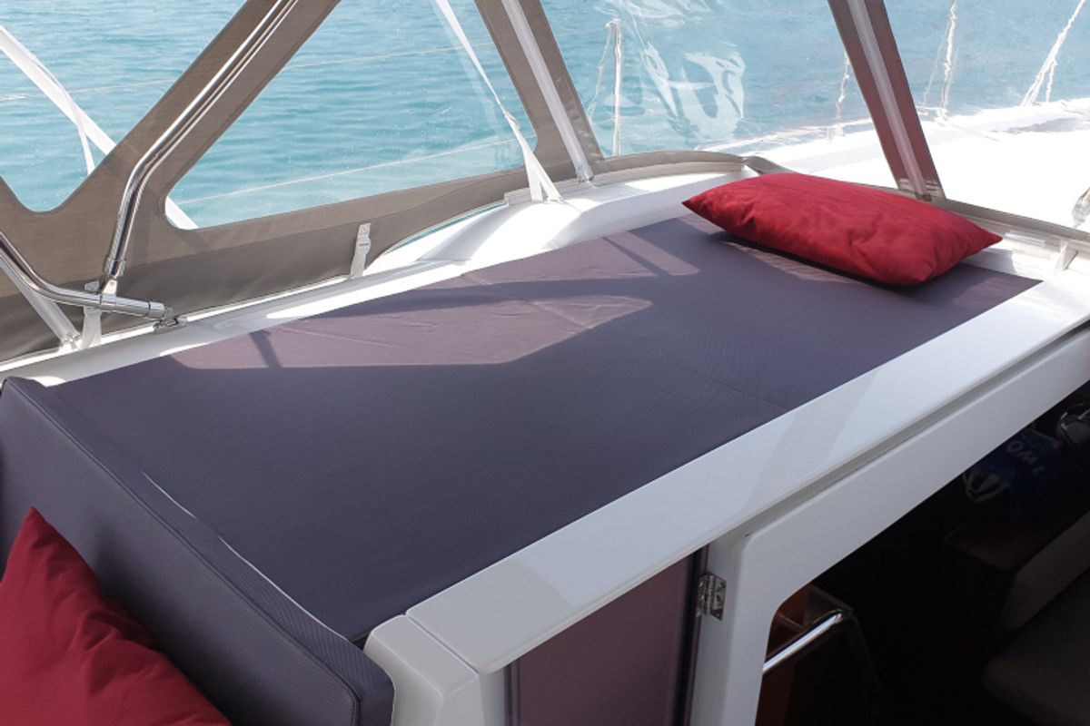 Deck of Grey Goose, a Beneteau Oceanis 51.1 sailboat at Općina Sukošan, Croatia
