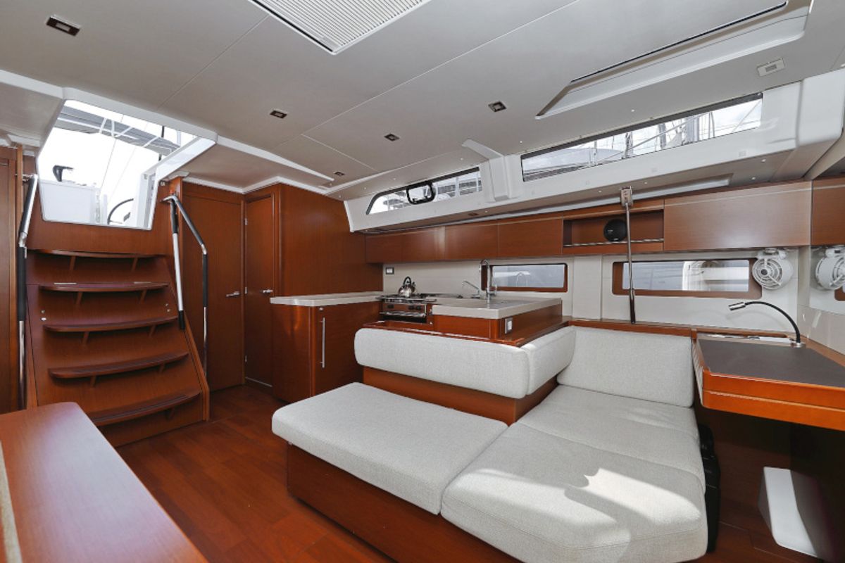Salon of Grey Goose, a Beneteau Oceanis 51.1 sailboat at Općina Sukošan, Croatia