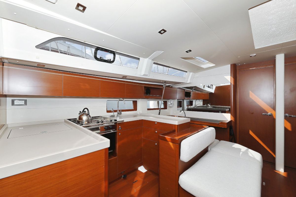 Galley of Grey Goose, a Beneteau Oceanis 51.1 sailboat at Općina Sukošan, Croatia