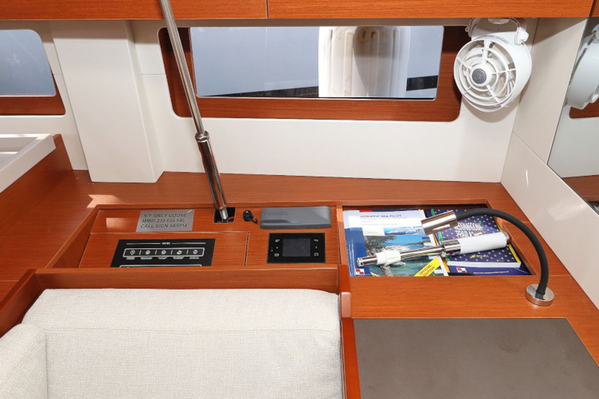 Salon of Grey Goose, a Beneteau Oceanis 51.1 sailboat at Općina Sukošan, Croatia