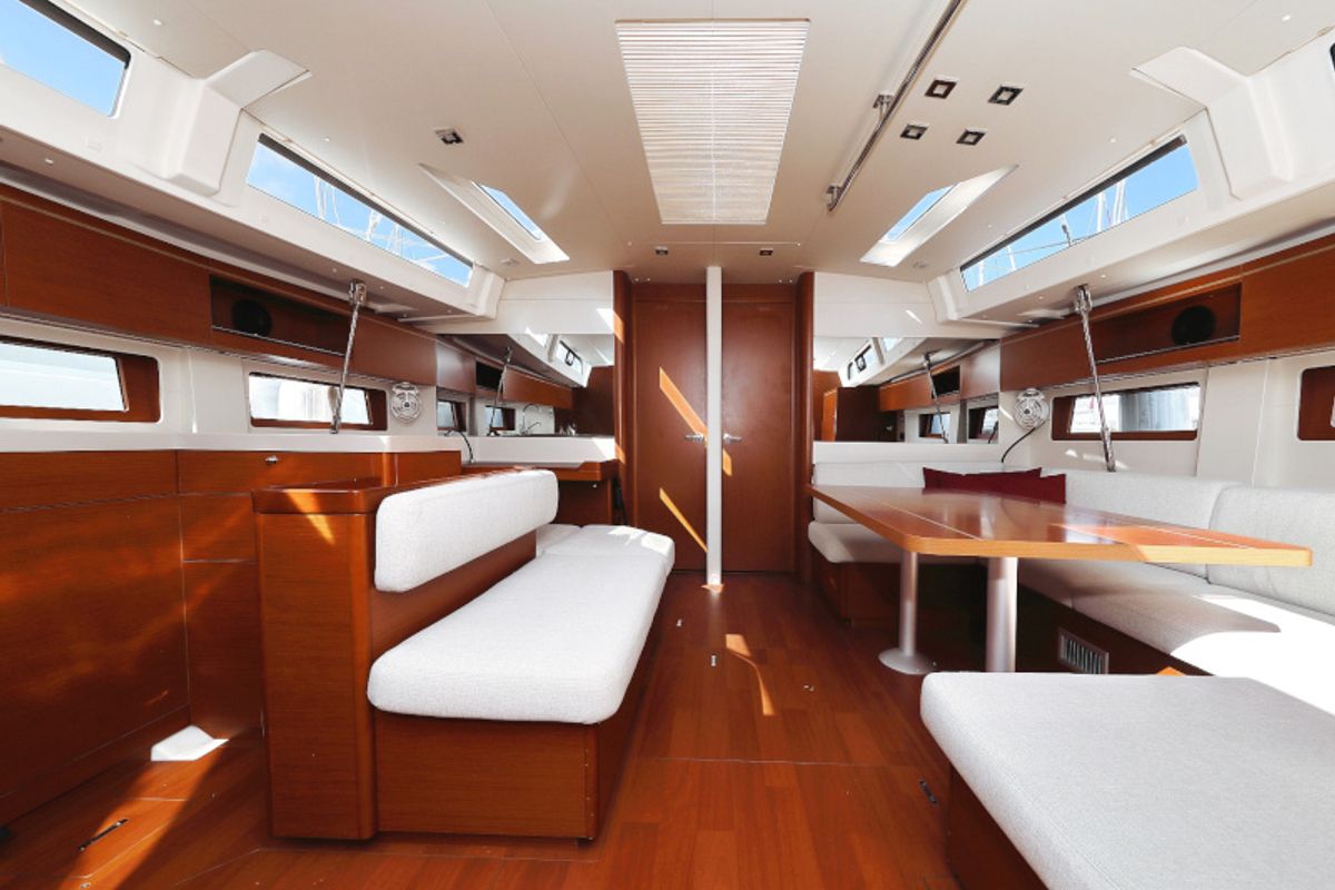 Salon of Grey Goose, a Beneteau Oceanis 51.1 sailboat at Općina Sukošan, Croatia