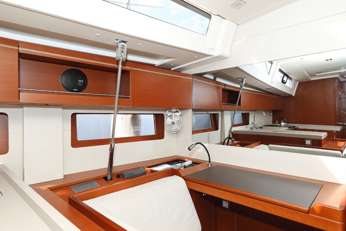 Salon of Grey Goose, a Beneteau Oceanis 51.1 sailboat at Općina Sukošan, Croatia