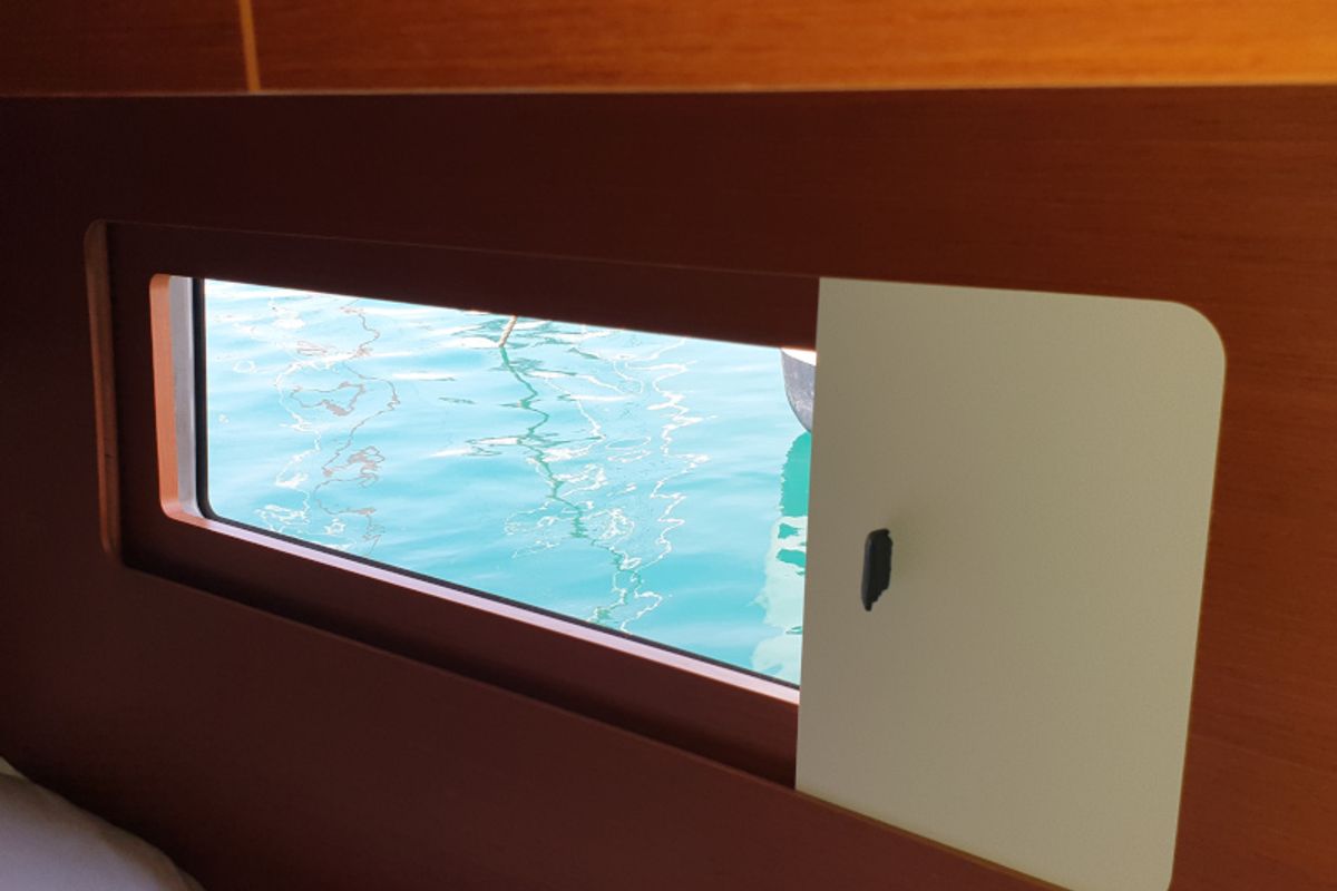 Cabin on Grey Goose, a Beneteau Oceanis 51.1 sailboat at Općina Sukošan, Croatia