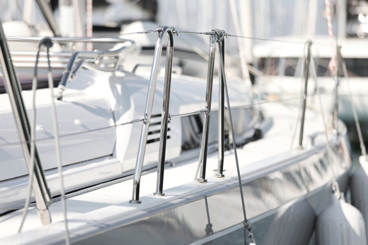 Deck of Grey Goose, a Beneteau Oceanis 51.1 sailboat at Općina Sukošan, Croatia