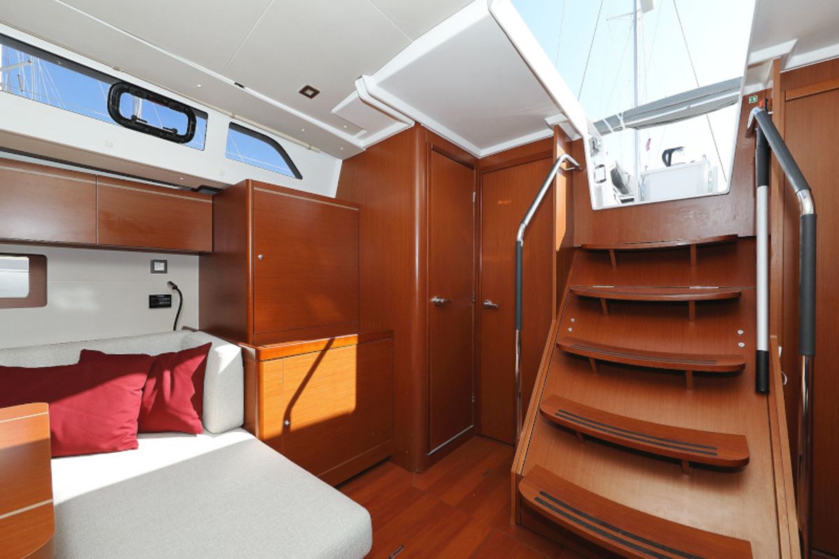 Salon of Grey Goose, a Beneteau Oceanis 51.1 sailboat at Općina Sukošan, Croatia