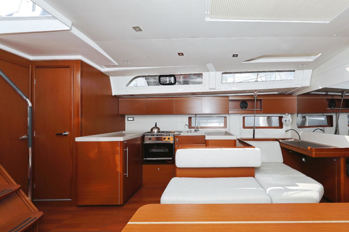 Galley of Grey Goose, a Beneteau Oceanis 51.1 sailboat at Općina Sukošan, Croatia