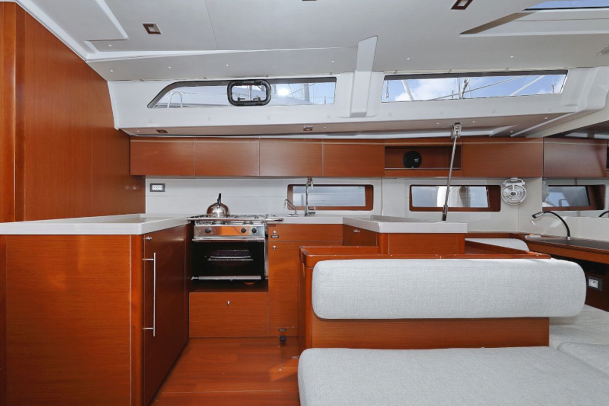 Galley of Grey Goose, a Beneteau Oceanis 51.1 sailboat at Općina Sukošan, Croatia