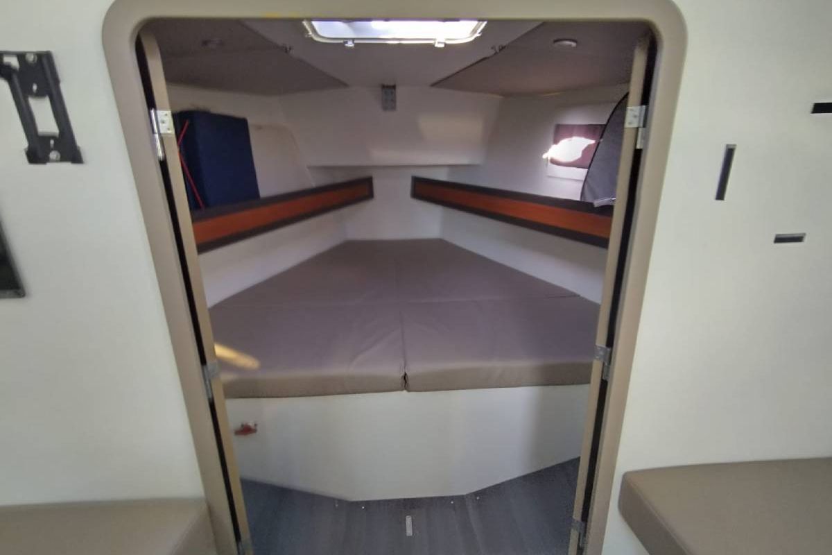 Cabin on Bag Dir 3, a RM Yachts RM 1070 sailboat at Saint-Cast-le-Guildo, France
