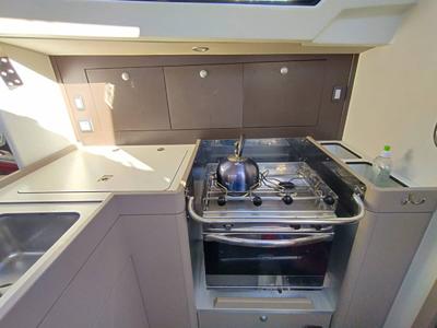 Galley of Bag Dir 3, a RM Yachts RM 1070 sailboat at Saint-Cast-le-Guildo, France