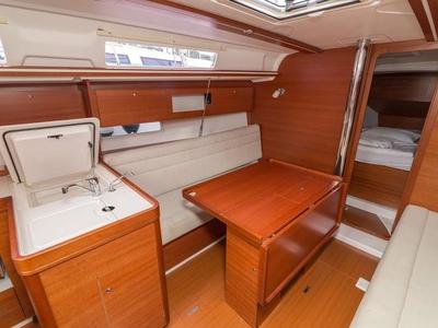 Galley of Pippi, a Dufour 335 GL sailboat at Primošten, Croatia