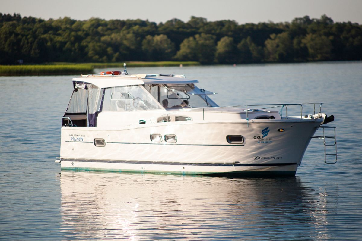 Exterior view of Nautika 1000 VIP, a Delphia Yachts Nautika 1000 motorboat at Wilkasy, Poland