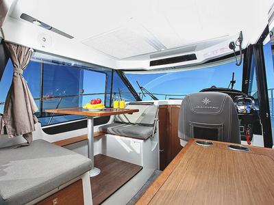 Salon of Ohana, a Jeanneau Merry Fisher 895 motorboat at Zadar, Croatia