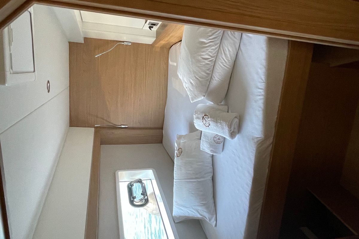 Cabin on Jackpot, a Bali 4.2 catamaran at Grad Šibenik, Croatia