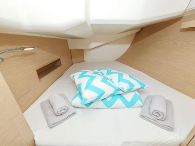 Cabin on Kind of magic, a Hanse Yachts Hanse 458 sailboat at Seget Donji, Croatia