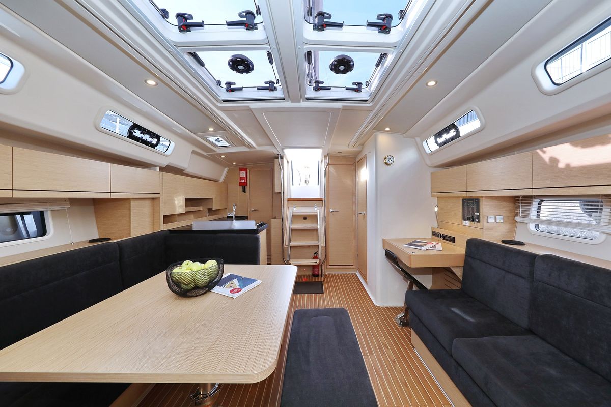 Salon of Kind of magic, a Hanse Yachts Hanse 458 sailboat at Seget Donji, Croatia