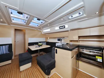 Salon of Kind of magic, a Hanse Yachts Hanse 458 sailboat at Seget Donji, Croatia