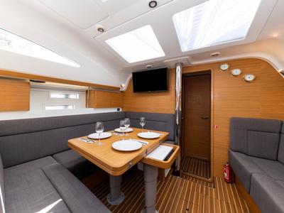 Galley of Hotspot, a Elan Impression 45 sailboat at Zadar, Croatia