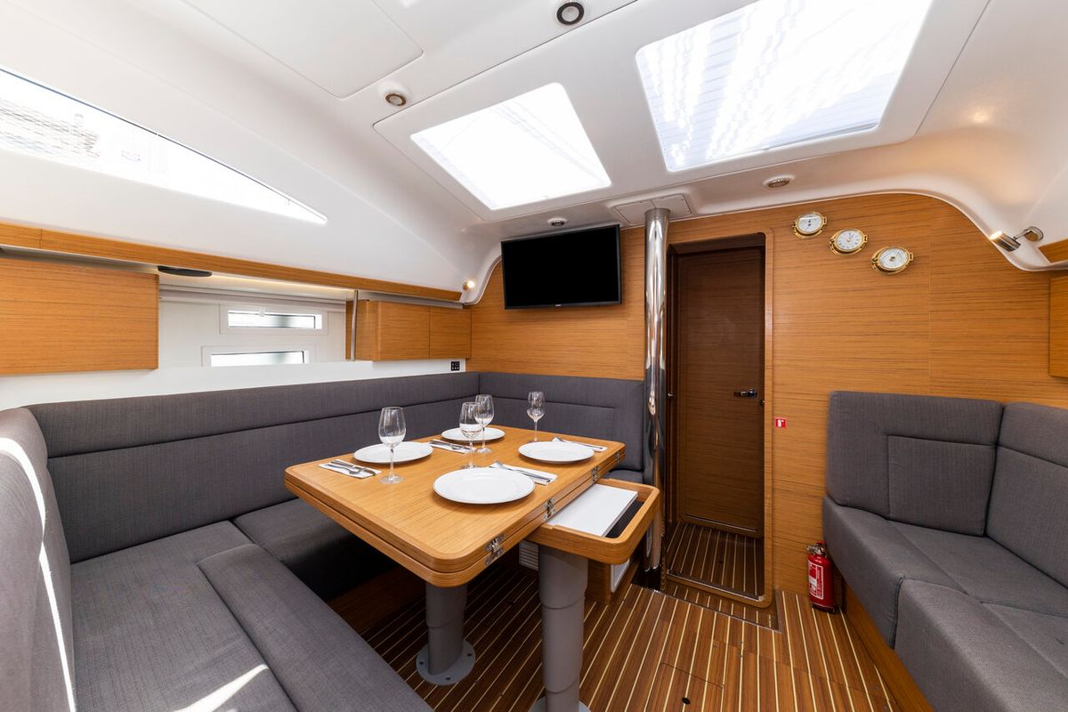 Galley of Hotspot, a Elan Impression 45 sailboat at Zadar, Croatia