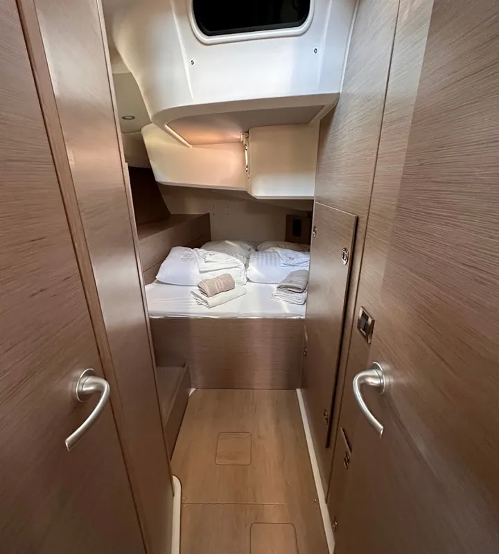 Cabin on Bright Future, a Hanse Yachts Hanse 508 sailboat at Seget Donji, Croatia