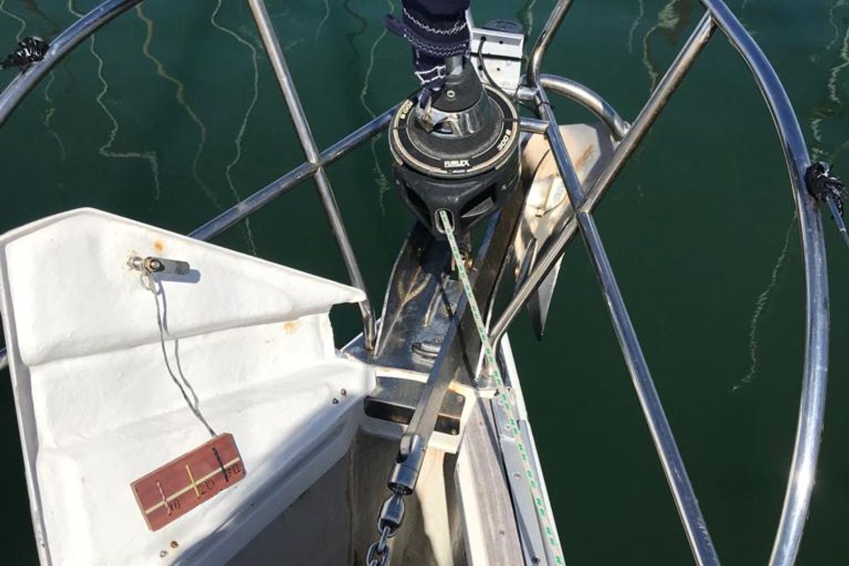 Deck of Alboran XXVI Piñacolada (Las Galletas), a Elan Impression 434 sailboat at Elephant Butte Estates, United States