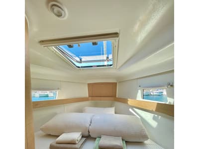 Cabin on Skyfall, a Elan Impression 45 sailboat at Slano, Croatia