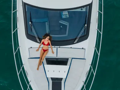 Liquid Asset, a Galeon Galeon 500 Fly yacht at Ko Kaeo, Thailand