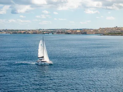 Premium, a Lagoon Lagoon 46 catamaran at Ta' Xbiex, Malta