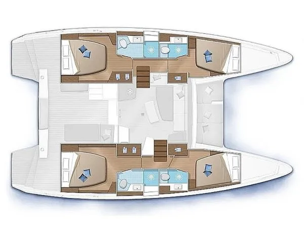 Premium, a Lagoon Lagoon 46 catamaran at Ta' Xbiex, Malta