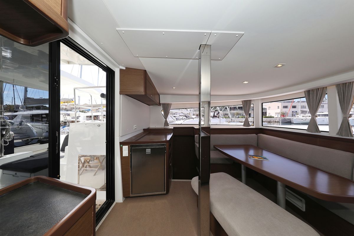Salon of Sophie, a Lagoon 42 catamaran at Grad Trogir, Croatia