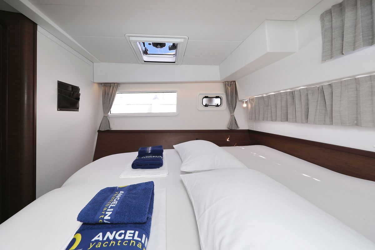 Cabin on Sophie, a Lagoon 42 catamaran at Grad Trogir, Croatia