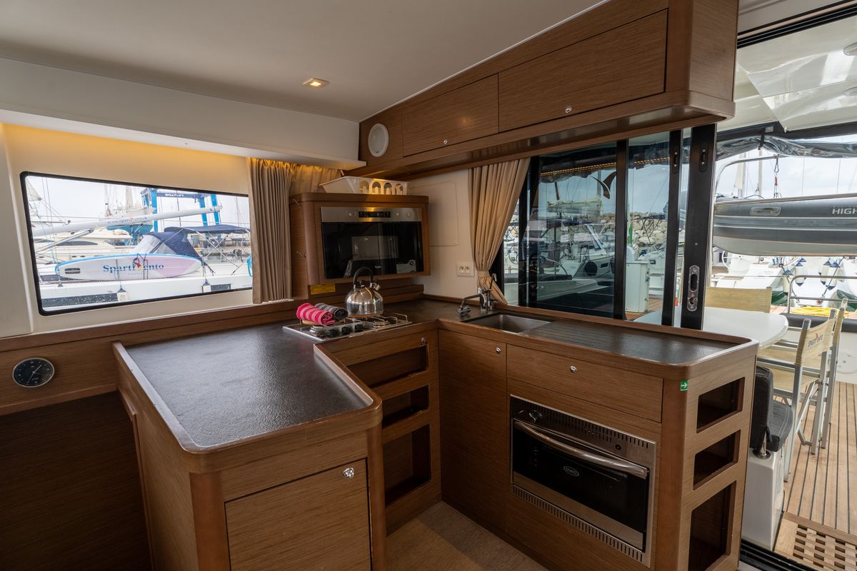 Galley of Cappero - Standard line, a Lagoon 42 catamaran at Salerno, Italy