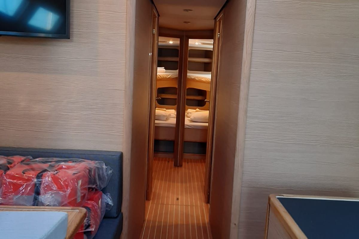 Salon of My Wave, a D&D Kufner 54 Exclusive sailboat at Grad Trogir, Croatia